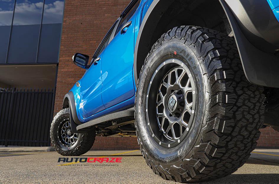 FORD RAPTOR KMC XD820 GRENADE SATIN BLACK MILLED FINISH